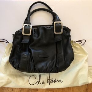 Cole Haan black leather handbag